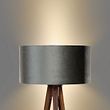 Podna-lampa-na-tronošcu-od-orahovog-drveta-sa-zelenom-somotnom-abažurom-50cm---Tripod-Classic