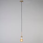 Lámpara-colgante-moderna-de-bronce-con-pantalla-de-45-cm-negra---Combi-1
