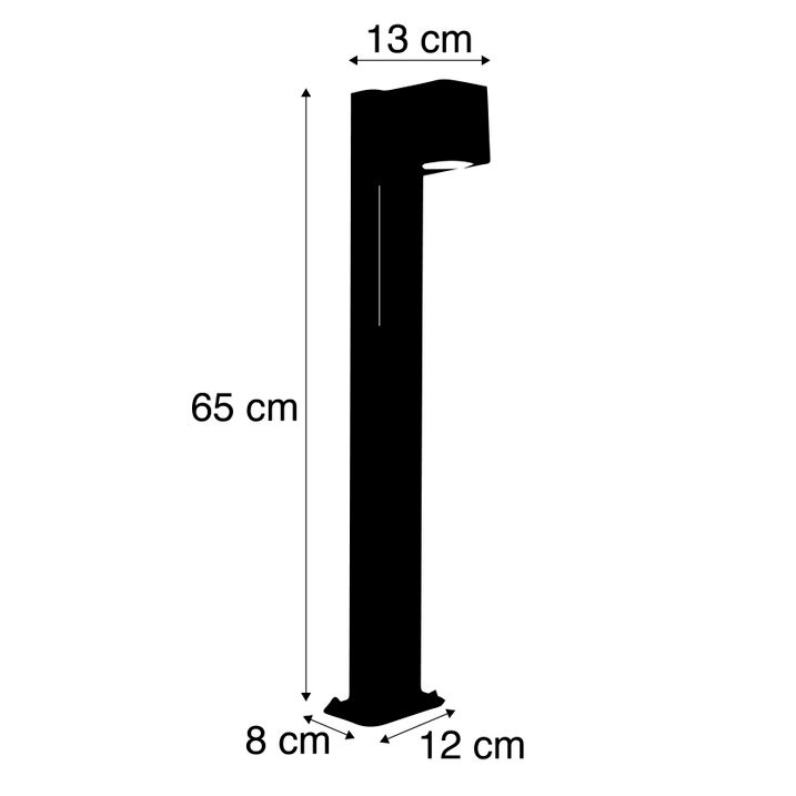 Akıllı Dış Mekan Pas Rengi Kahverengi 65 cm IP44 WiFi GU10 Dahil Zemin Lambası - Baleno