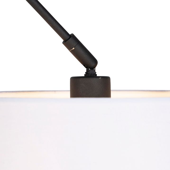 Pakabinama lempa juoda su lininiu gaubtu balta 35 cm - Blitz