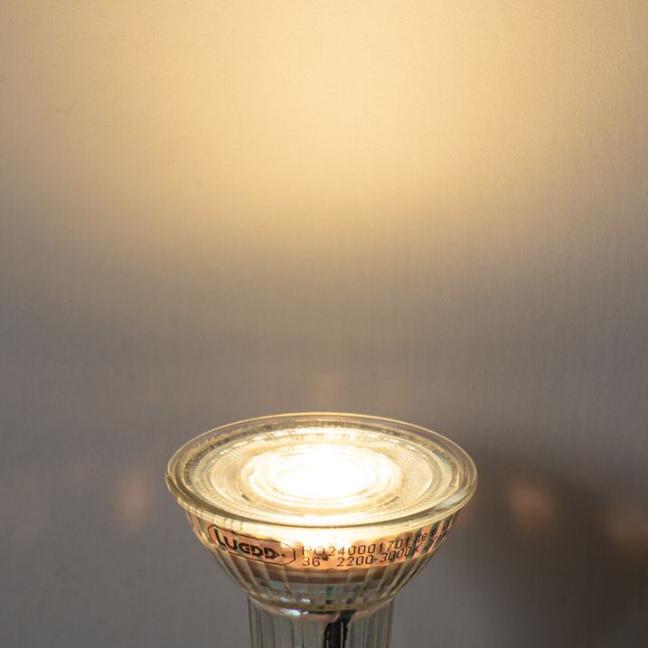 GU10 50mm dimmbar in Kelvin LED-Lampe klar 4.9W 400 lm 2200-3000K