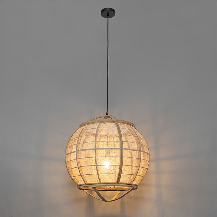 Keleti függőlámpa barna 58 cm - Pascal