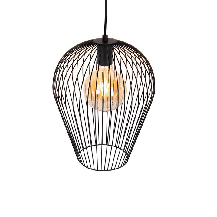 Designové závěsné svítidlo černé - Wire Ario
