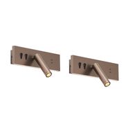 Комплект-от-2-модерни-стенни-лампи-тъмен-бронз-регулируеми-с-USB-C-вкл.-LED---Modric