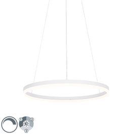 Design-riipusvalaisin valkoinen 60 cm sis. LED 3-portaisen himmennin - Anello