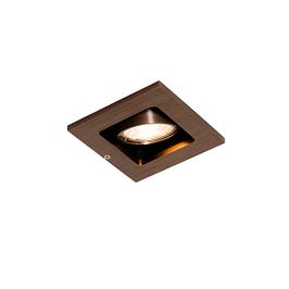 Faretto da incasso moderno bronzo scuro orientabile - Qure