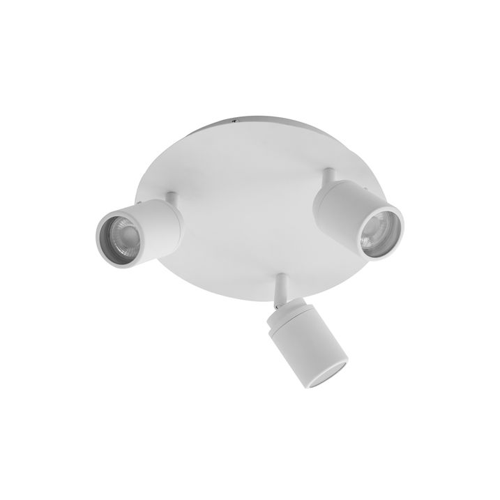 Modern badrumsspotlight vit 3-ljus IP44 - Ducha