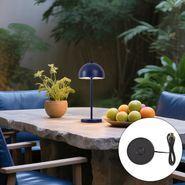Lámpara-de-mesa-azul-con-LED-IP54-recargable-con-estación-de-carga---Squirrel