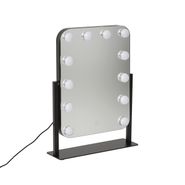 Black-40cm-Table-Mirror-with-LED-and-Touch-Dimmer-12-Light---Hollywood