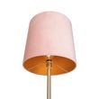 Romantische-Stehleuchte-Messing-mit-rosa-Schirm-40-cm---Simplo