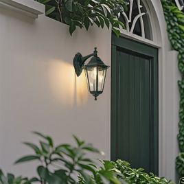 Klasické vonkajšie nástenné svietidlo tmavozelené IP44 - páperie New Orleans