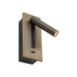 Moderne-vegglampe-mørk-bronse-inkl.-LED---Plaza