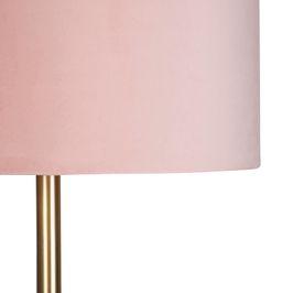 Lampadaire-romantique-en-laiton-avec-abat-jour-rose-40-cm---Simplo
