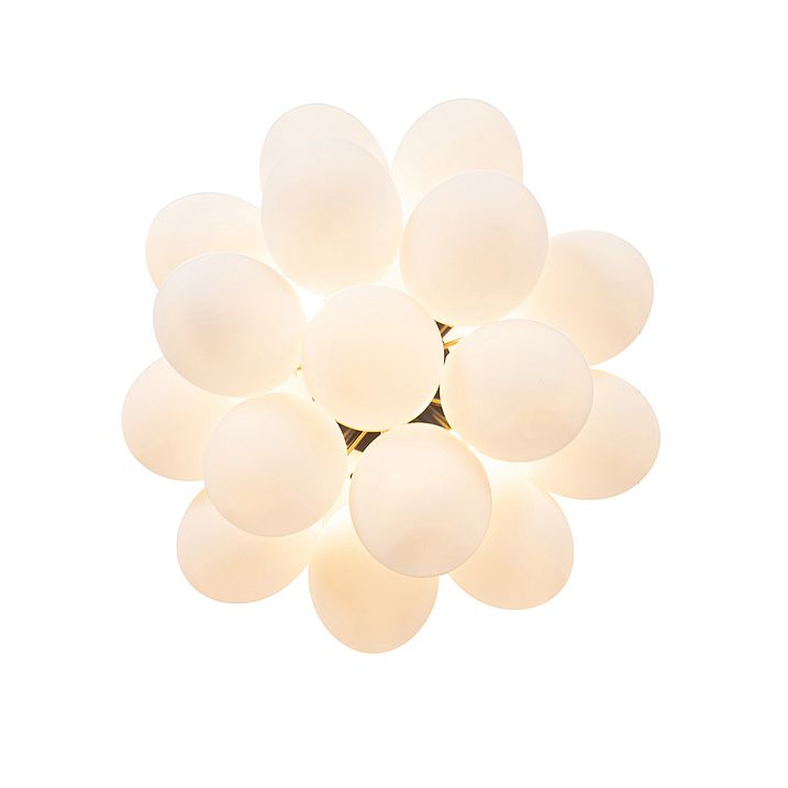 Zigbee G9 Dahil Akıllı Tavan Lambası Siyah Opal Camlı 4 Işıklı - Uvas