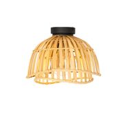 Orijentalna-stropna-svjetiljka-crna-s-prirodnim-bambusom-30-cm---Pua