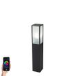 Pametna-spoljna-podna-lampa-crna-sa-rebrastim-staklom-80-cm-uklj.-WiFi-A60---Charlois