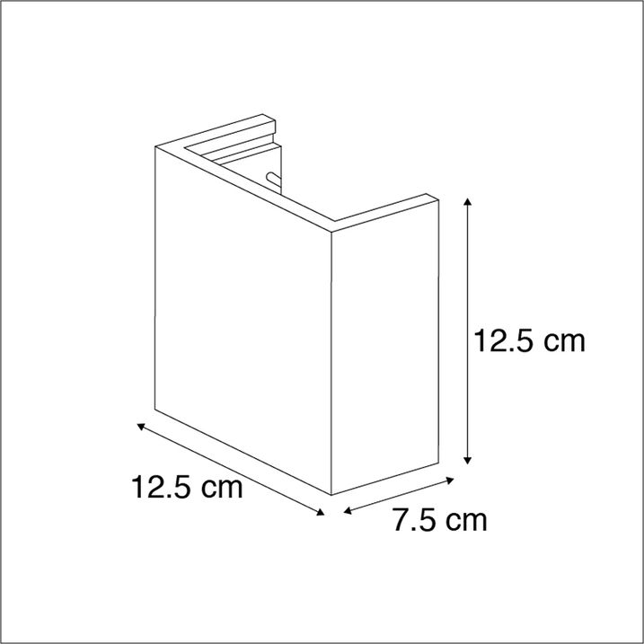 Industriële wandlamp beton met lichteffect - Meave
