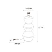 Lampe-de-table-design-en-céramique-noire-16-cm-sans-abat-jour---Alisia
