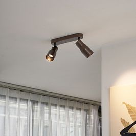 Foco empotrado redondo bronce oscuro GU10 50mm 2 luces - Stanley