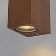 Lot-de-2-appliques-murales-industrielles-rouille-brun-2-lumières-IP44---Baleno