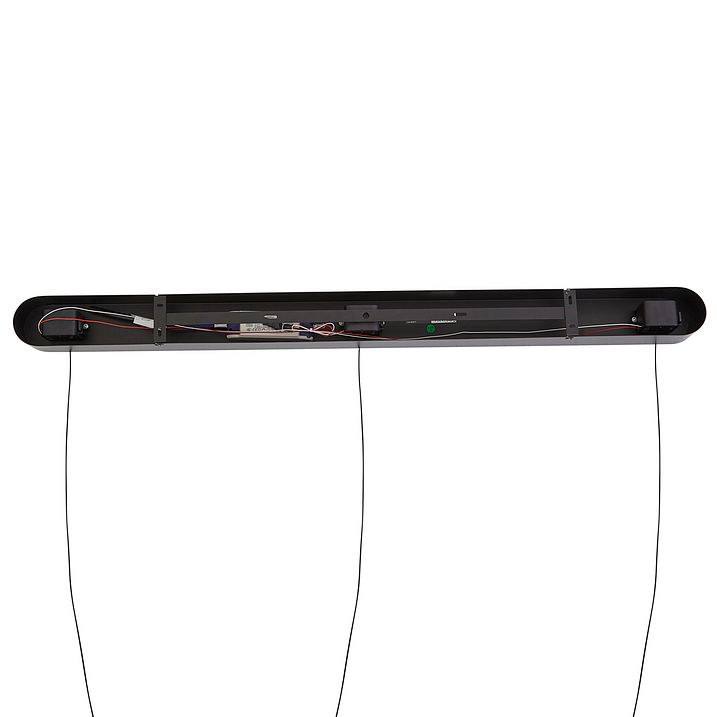 Viseća lampa crna sa moka bojom uklj. LED 3-stepenasto zatamnjivanje 3-svetla Easylift - Witch