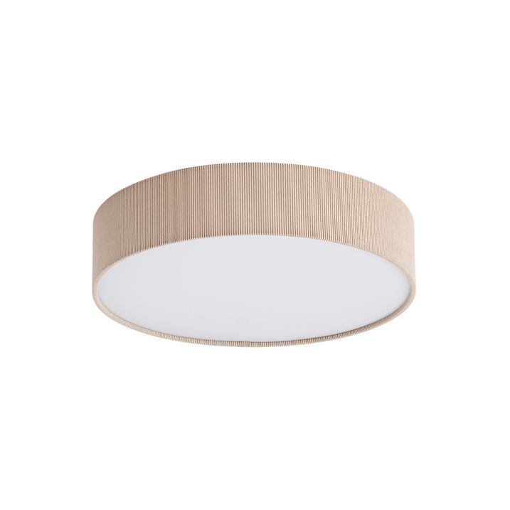 Plafonieră modernă gri-maroniu cu abajur de catifea 46cm 3 lumini - Luz