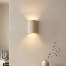 Japandi wandlamp beige 2-lichts - Travi