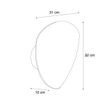 Llambë-Muri-me-Dizajn-Bronzi-Organike-32cm-me-2-Drita---Pulley