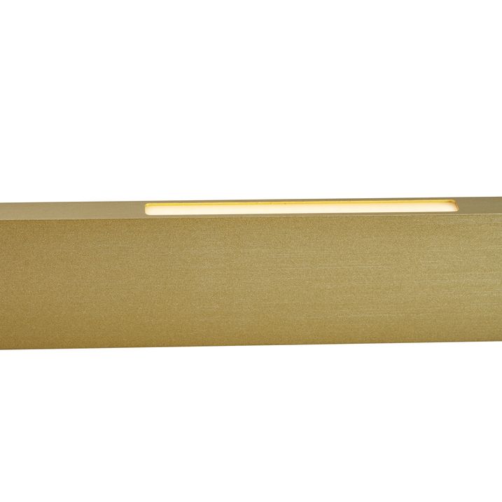 Modernus pakabinamas šviestuvas žalvario spalvos su LED 3 pakopų reguliuojamu „Easylift“ - tiesus
