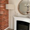 Floor Lamp Adjustable Gold with Light Grey Lampshade 50 cm - Parte
