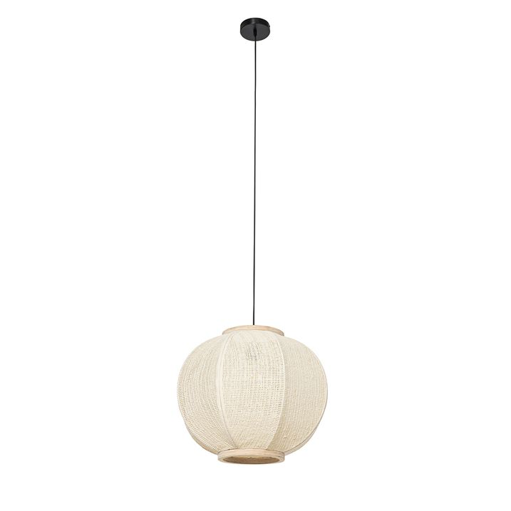 Smart pendellampe naturstoff 48 cm inkl. Wifi G95 - Rob