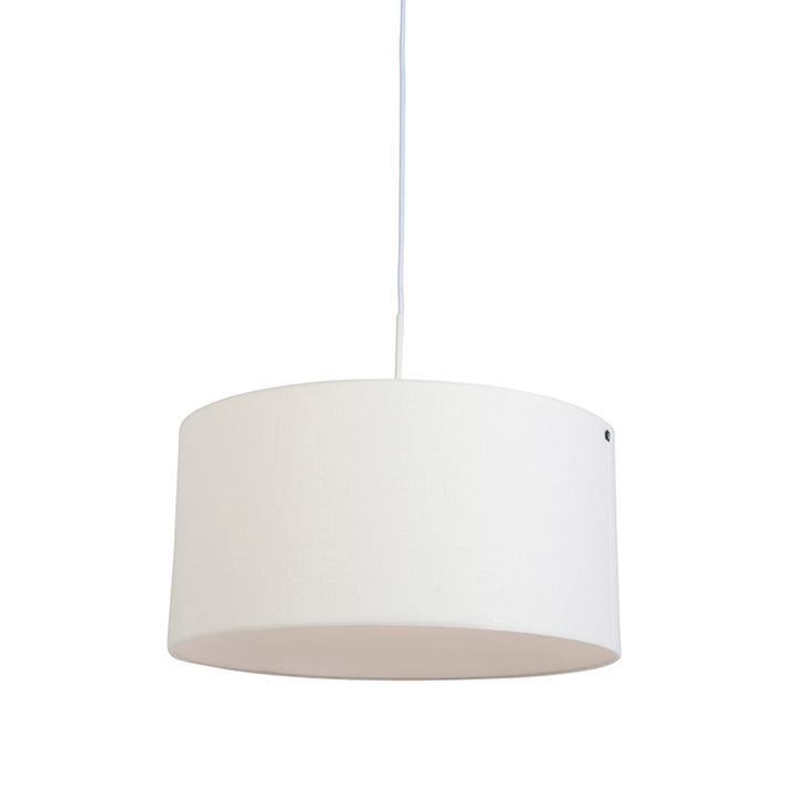 Modern lógólámpa fehér fehér árnyékolóval 50 cm - Combi 1
