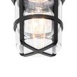 Plafonnier-et-applique-murale-noir-avec-abat-jour-transparent-IP54---Kiki
