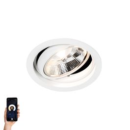 Spot encastrable rond intelligent blanc réglable avec Wifi GU10 111m - Chuck 111