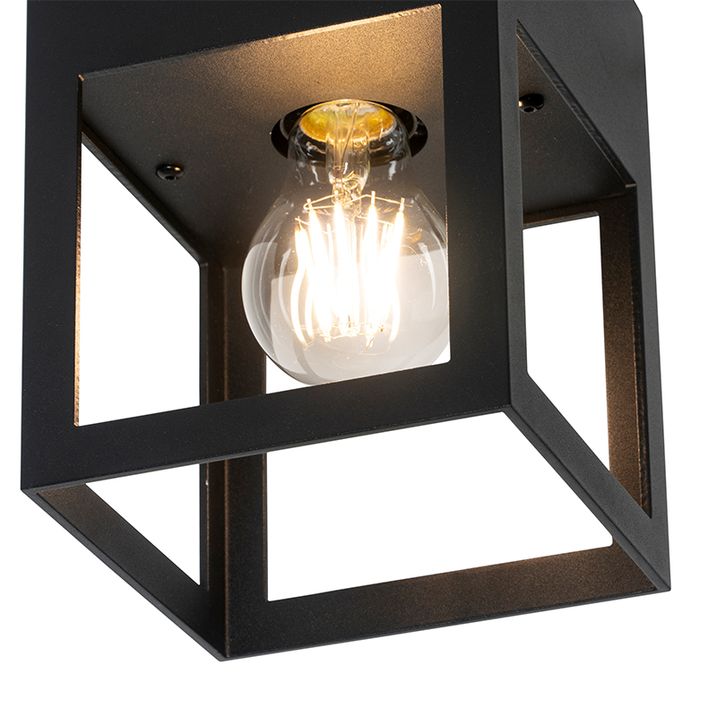 Modern Ceiling Lamp Black Cube - Cela