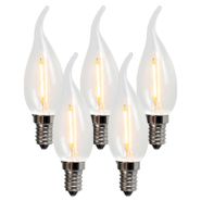 Set-mit-5-E14-LED-Filament-Kerzenlampen-BXS35-1W-100LM-2200K