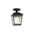 Klasiska-griestu-lampa-melna-IP44---Lēvena