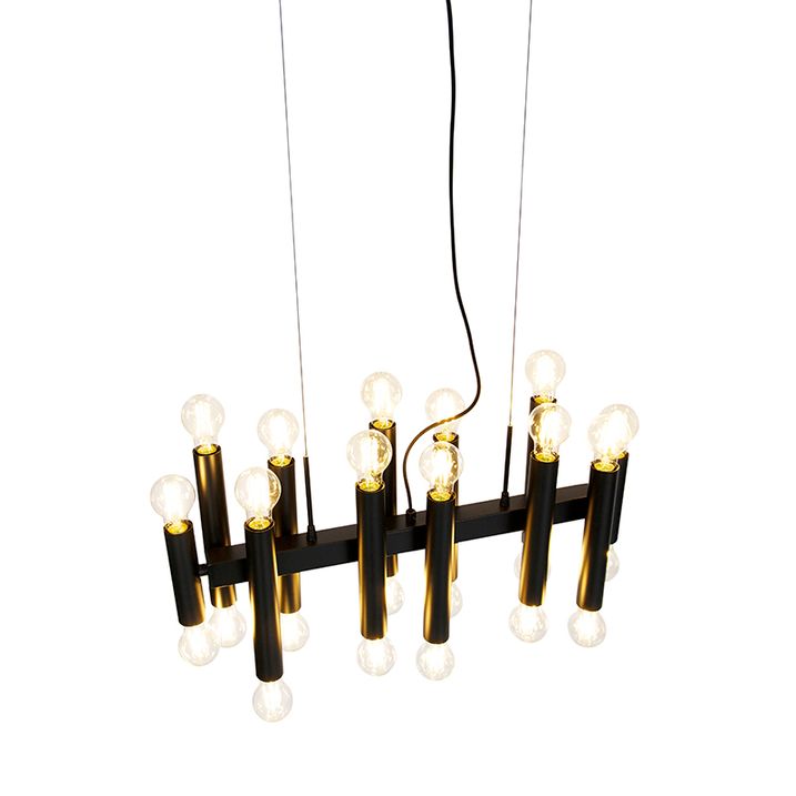 Art Deco Pendant Light Black 24-Lights - Tubi
