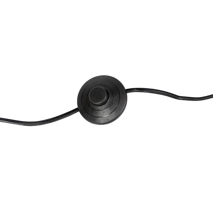 Golvlampa stål med rosa skärm 50 cm - Simplo