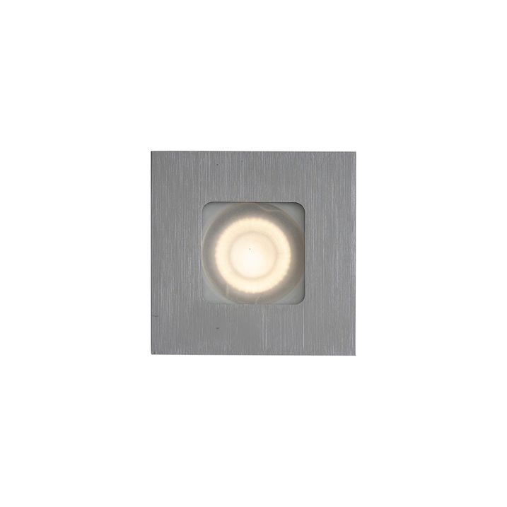 Nowoczesny reflektor wpuszczany Gunmetal Kwadratowy IP44 - Qure