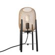 Moderná-stolná-lampa-čierna-so-zlatom---Bliss-Mesh