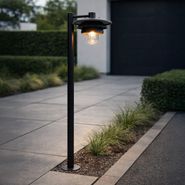Designová-venkovní-sloupková-lampa-černá-100-cm-IP44---Morty