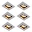 Set-of-6-Modern-Recessed-Spotlights-Aluminium-Rotatable-and-Tiltable-GU10-50mm---Qure