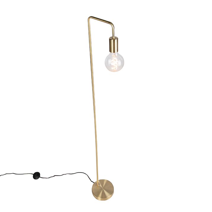 Moderná stojaca lampa mosadz - Facil