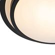 Modern-taklampa-svart-med-vitt-35-cm-2-ljus-IP44---Walden