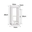 Aplique-industrial-marrón-óxido-26-cm-IP44---Charlois