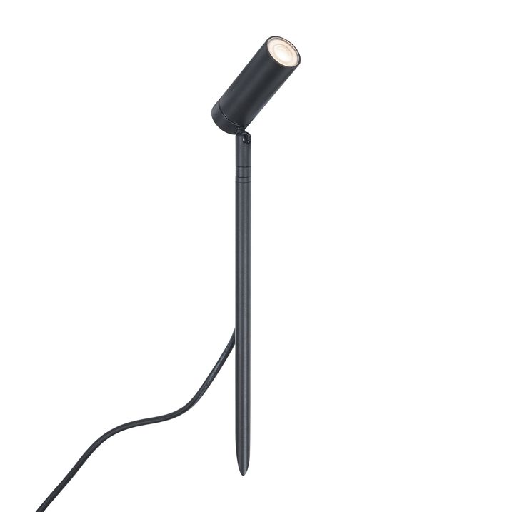Erdspießstrahler schwarz 40cm inkl. LED Verstellbar IP65 inkl. Kabel und Stecker - Carl