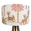 Drvena-podna-lampa-sa-višebojnim-abažurom-sa-životinjskim-printom-50-cm---Tripod-Classic