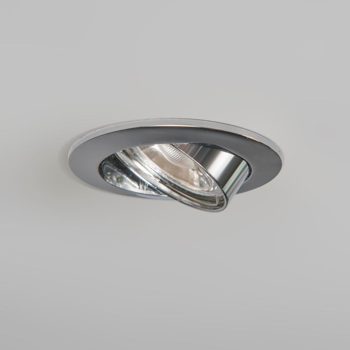 Modern Recessed Spotlight Chrome Tiltable - Edu
