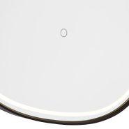 Specchio-da-bagno-nero-con-LED-dimmerabile-a-3-livelli-con-touch-ovale---Miral